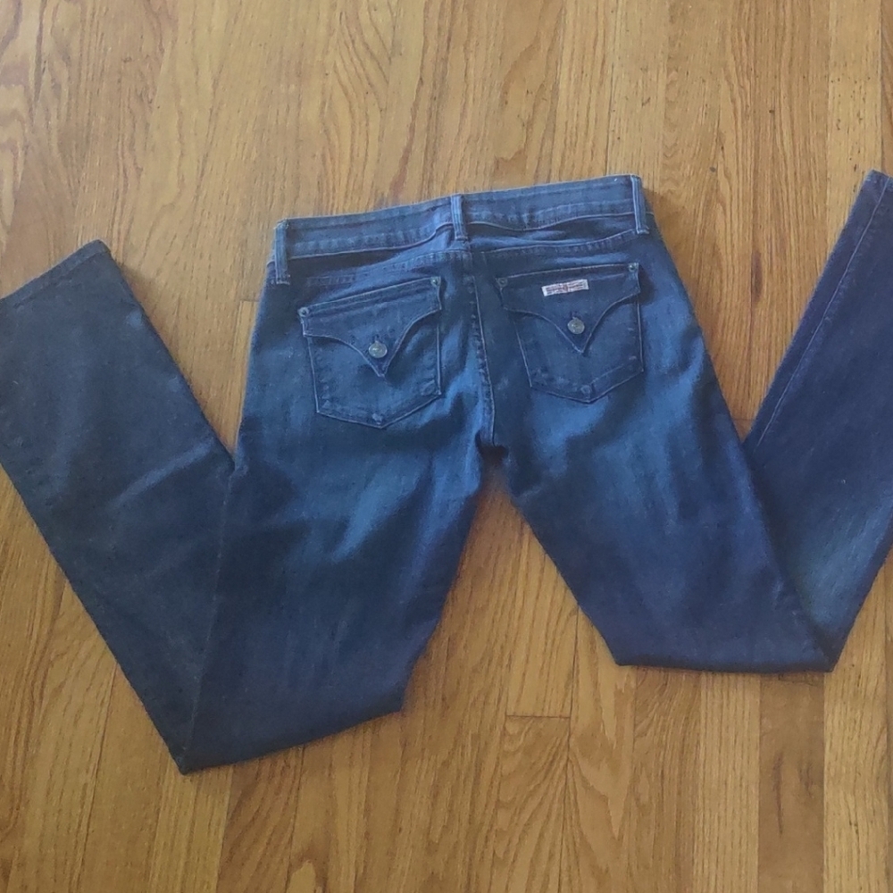 Hudson Jeans Medium Blue Flare Leg Denim - Size 28 - Picture 7 of 9